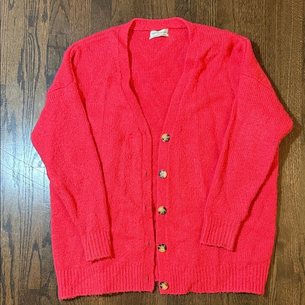 Urban Outfitters Vibrant Salmon Cardigan